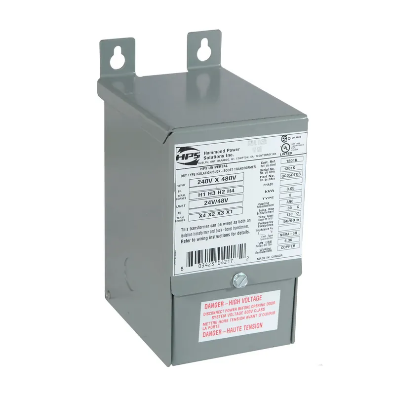 Hammond QC25ERCB Buck-Boost Transformer 250 VA 120/240 Volt Primary 12/24 Volt Secondary