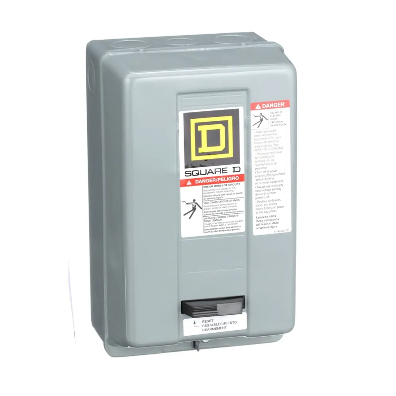 Square D 8536SCG3V01S NEMA Motor Starter Type S Nonreversing Size 1 27A 10 HP at 460 VAC 5 kA SCCR