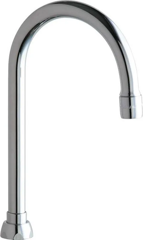 Chicago Faucets GN2AE35JKABCP Rigid or Swing Gooseneck Spout in Polished Chrome