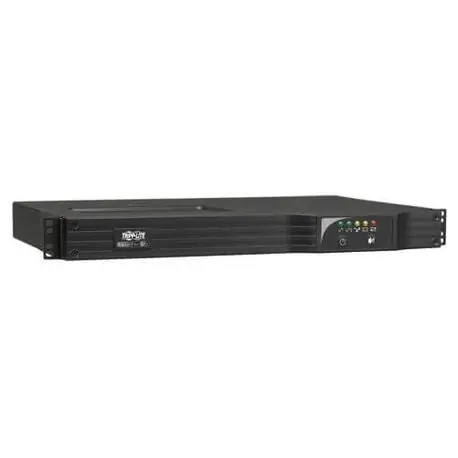 Tripp Lite SMART500RT1U Uninterruptible Power Supply, 120 VAC Input, 110/115/120 VAC Output, 300 W/500 VA Power Rating, 14.6/3.2 min Backup, 7 Outlets