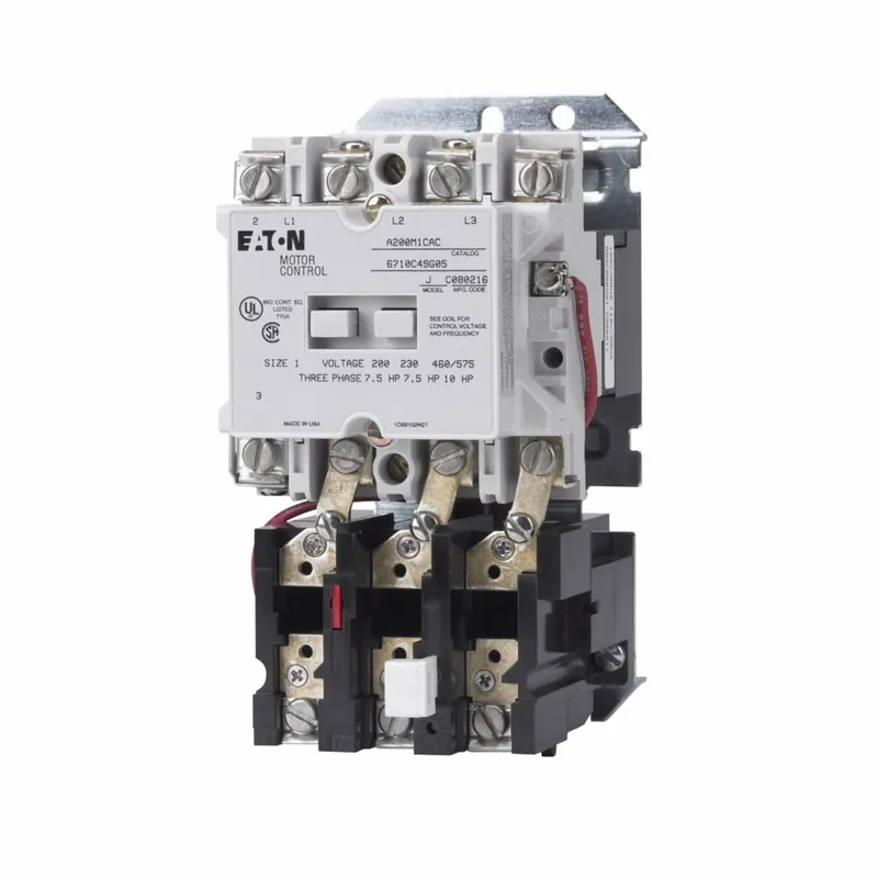 Eaton A200M1CB Eaton Freedom NEMA motor control starter Non-Reversing Starter 200-208V/60 Hz Coil Voltage 27A Three-pole Size 1