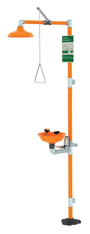 Guardian Equipment G1950P Freestanding Safety Station with Eye/Face Wash Plastic Bowl