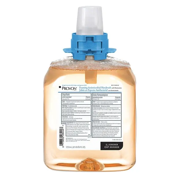 Gojo 5186-04 PROVON Foaming Antimicrobial Handwash with Moisturizers 1250 mL