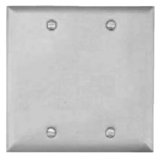 TEDDICO BC-2V Cover Two Gang Blank Weatherproof Stamped Steel