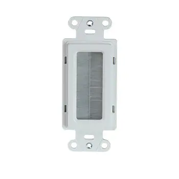 Legrand-On-Q WP1014WHV1 White Cable Access Wall Plate
