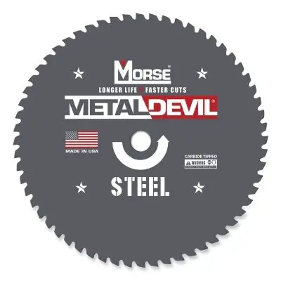 M.K. Morse 102643 Metal Devil Metal-Cutting Circular Saw Blade, 20 mm Arbor, 7-1/4 in dia Blade