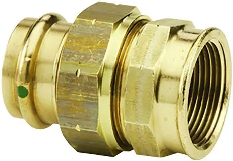 VIEGA 79715 ProPress Bronze Union, Lead-Free, Press x FPT, 1-1/4