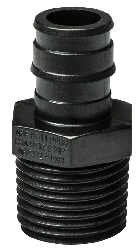 Sioux Chief 646WP2 PowerPEX® 1/2 in. MPT Polymer Adapter