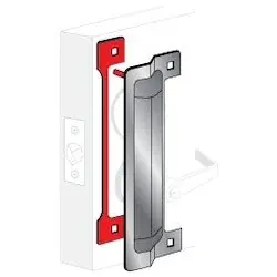 PRO-LOK ELP-240-1-AL Door Latch Protector 13 Length x 3-5/8 Width Replacement MPN