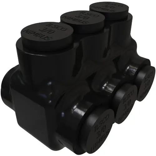 ECM Industries PBTD-3-3/0 ILSCO AL MEC (3) 3/0-6 INS DUAL ENTRY W UL