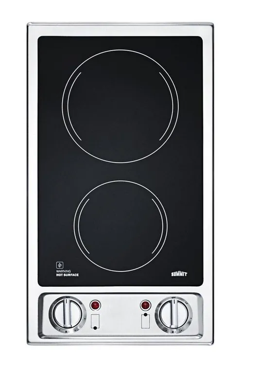 Summit Appliance CR2B120 Drop-In Electric Cooktop 120V
