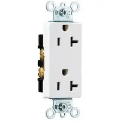 Pass & Seymour 26342-GRY Duplex Decorator Heavy-Duty Type Nylon 5-20R