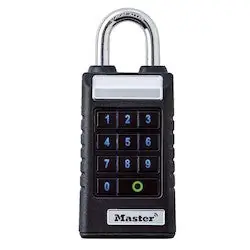 Master Lock 6400ENT Bluetooth Padlock W/Keypad Standard Shackle