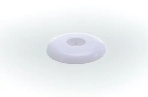 PASCO 2856-W 1/2IPS WHITE F&C PLATE POLYPROPOLENE