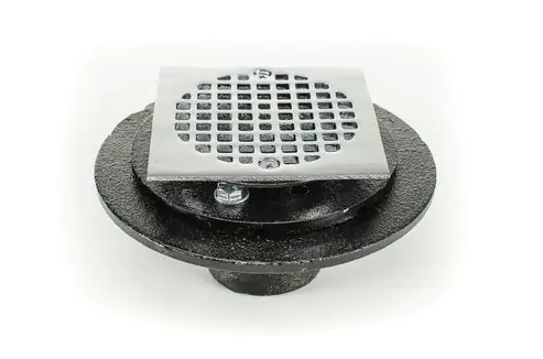 PASCO 60205SQ 2NO-HUB CI SHOWER & FLOOR ADJ-SQUARE-DRAIN