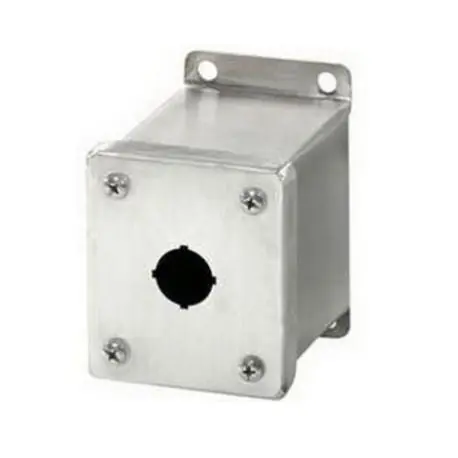 Rittal 8017645 Standard Pushbutton Enclosure, 3-1/2 in L x 3.2 in W x 2.7 in D, NEMA 12