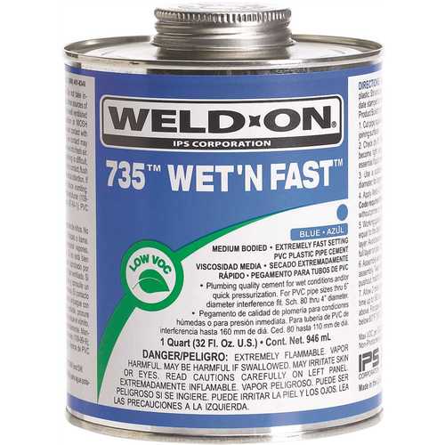 IPS Corporation 12497 735 BLU HP Wet 'N FAST Cement