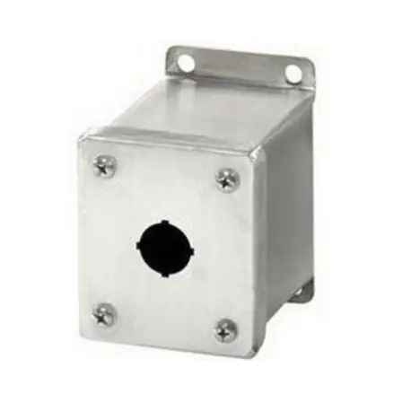 Rittal 8017664 Miniature Pushbutton Enclosure, 3.2 in L x 2.7 in W x 3-1/2 in D, NEMA 12/13