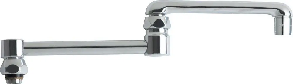 Chicago Faucets DJ13E35JKABCP 13 in. Double-Jointed Swing Faucet Spout