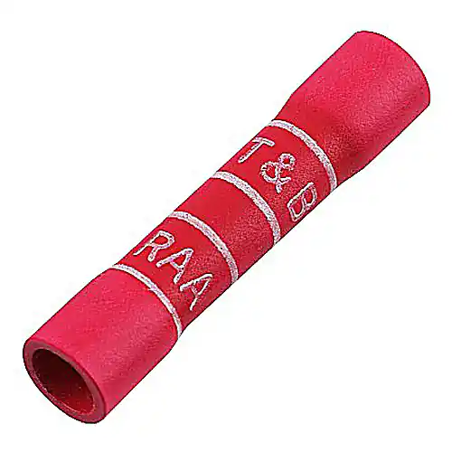 ABB TV18-BS-XV Catamount Vinyl Insulated Butt Splice, 22 to 16 AWG