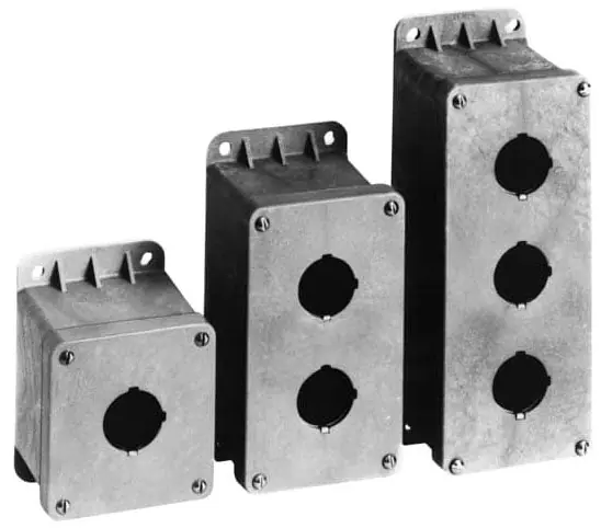 ABB CP100N CAR 1 HOLE PUSHBUTTON ENCL Non-Metallic Pushbutton Enclosure