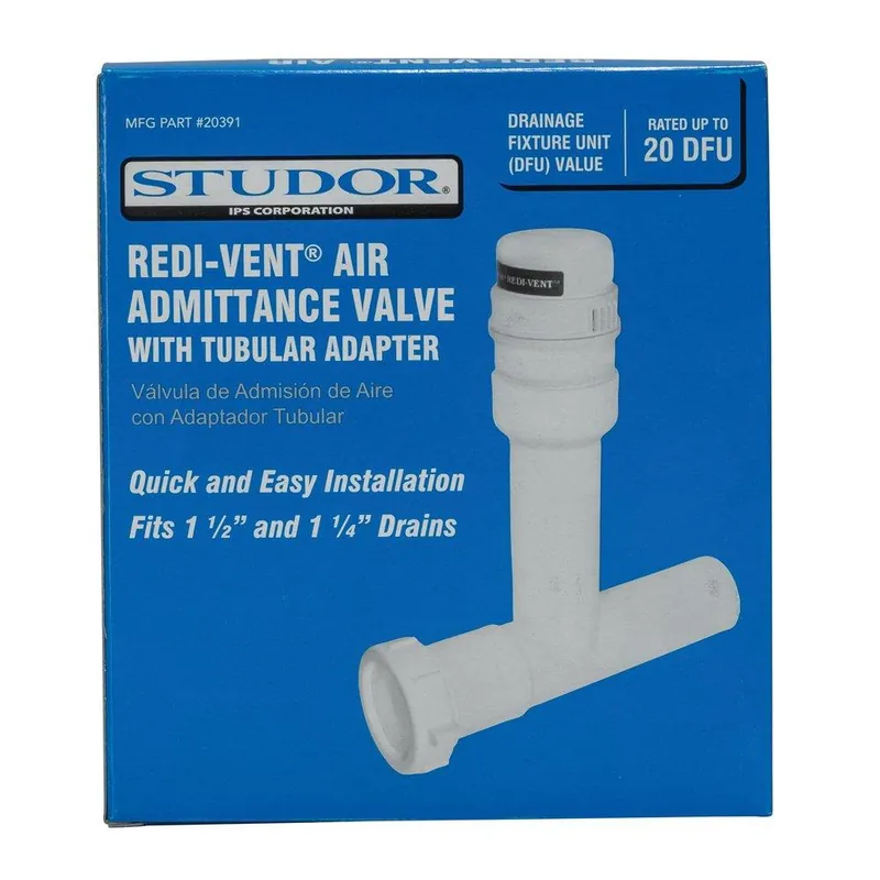 IPS Corporation 20391 Redi-Vent 2 in. Air Admittance Valve with Tubular Adaptor