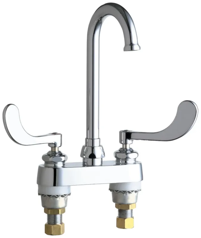 Chicago Faucets 895-317FCXKABCP Lavatory Faucet 2 Handle Deck Mount