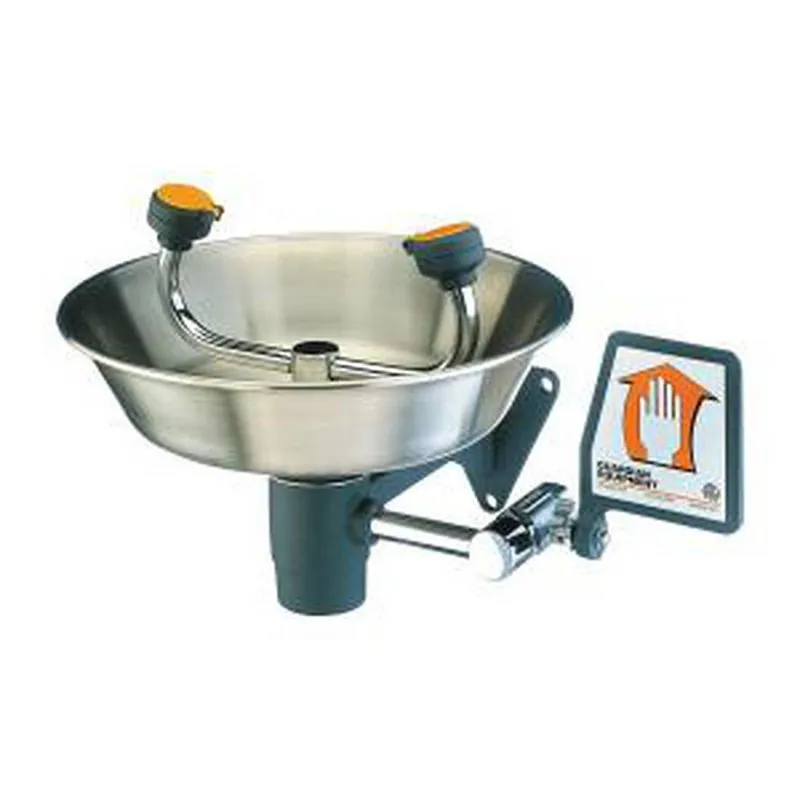 Guardian Equipment G1814 GS-Plus Wall Mount Eyewash Stainless Steel Bowl