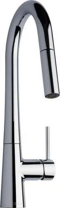 Chicago Faucets 434-ABCP Single Handle Kitchen Faucet in Polished Chrome