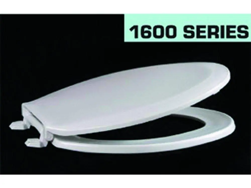 Centoco Manufacturing 1600-001 Plastic Elongated Closed Front Toilet Seat in White
