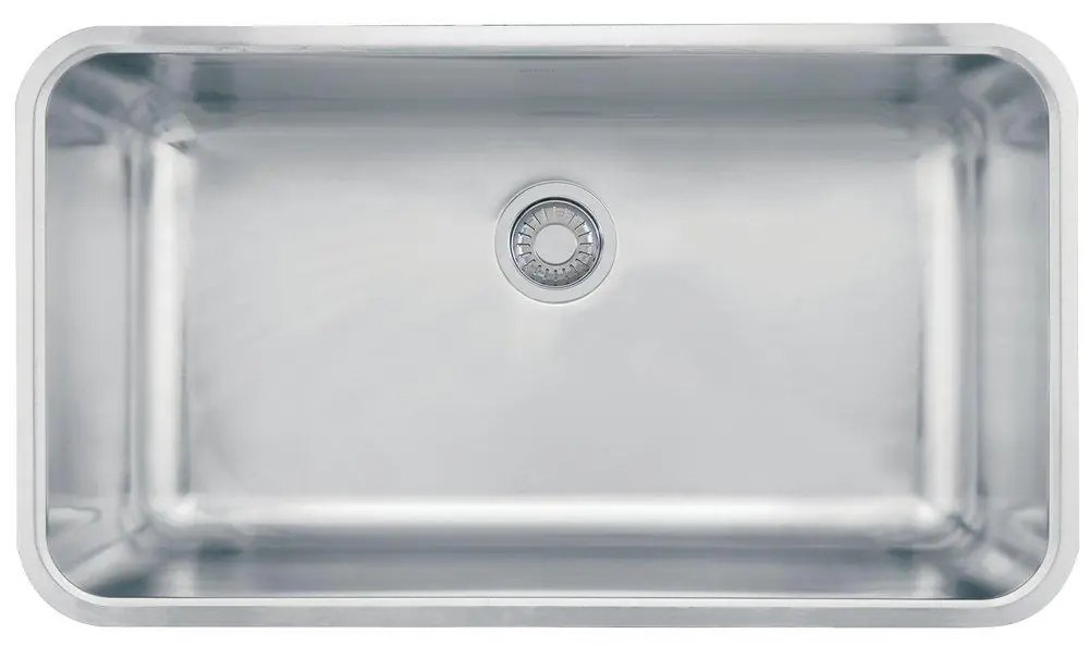 Franke GDX11031 Grande 32-3/4 x 18-3/4 No Hole Stainless Steel Single Bowl Undermount Kitchen Sink