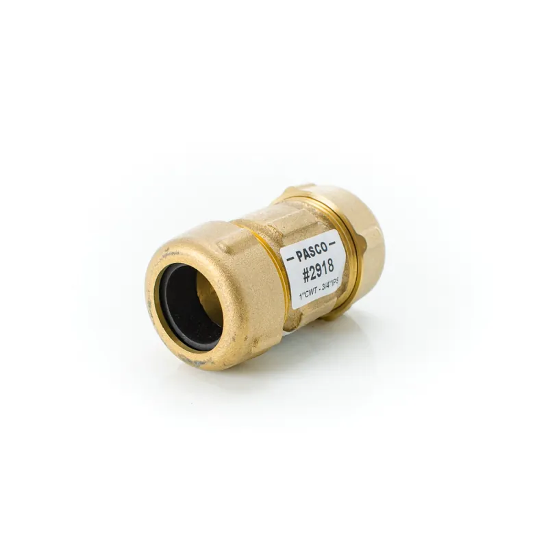Pasco 2918 1 CWT Brass Repair Compression Cplg