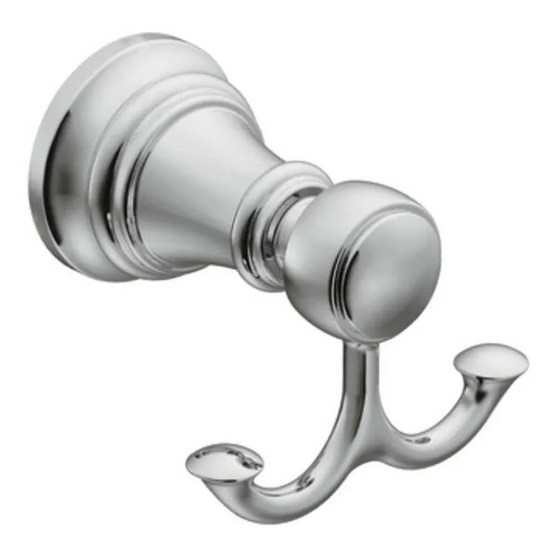 Moen YB8403CH Weymouth 2 Robe Hook in Polished Chrome