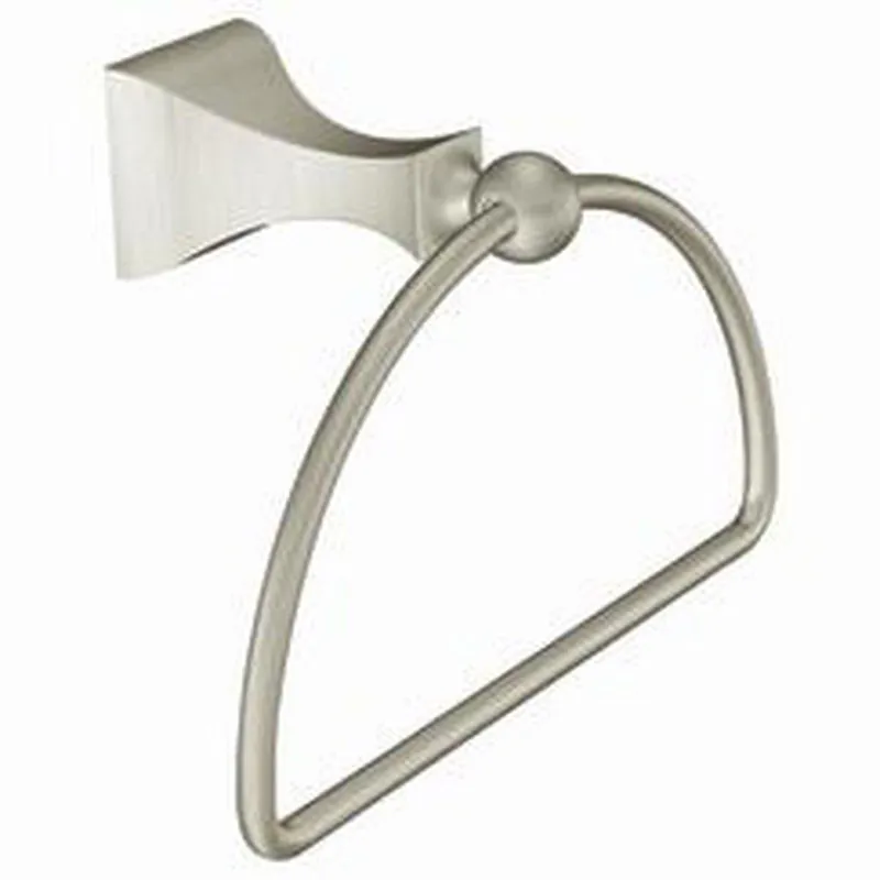 Moen DN8386BN Retreat Towel Ring in Spot Resist Brushed Nickel