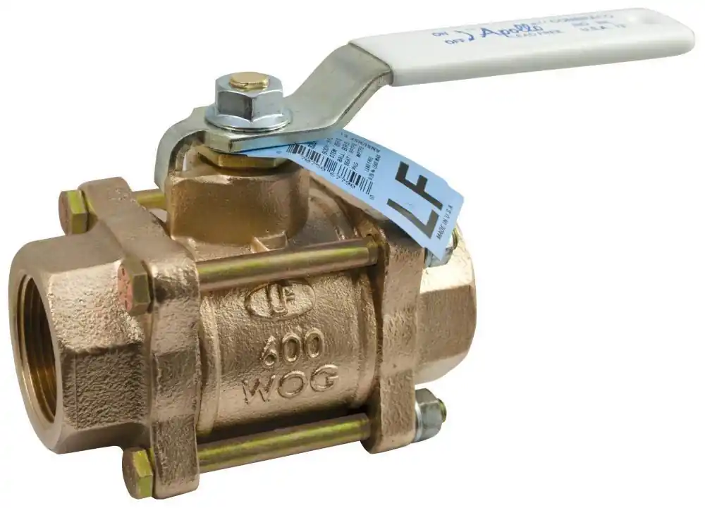 Apollo Valves 82LF10401 82LF-100 Series 3/4 in. Bronze Full Port FNPT 600# Ball Valve