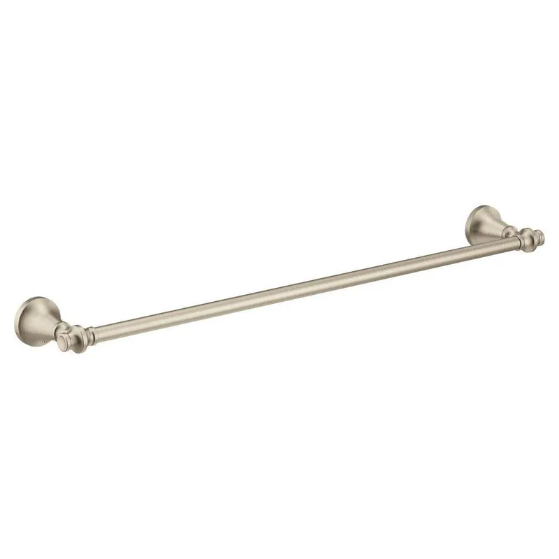 Moen YB0524BN Colinet Traditional 24-Inch Single Towel Bar in Brushed Nickel