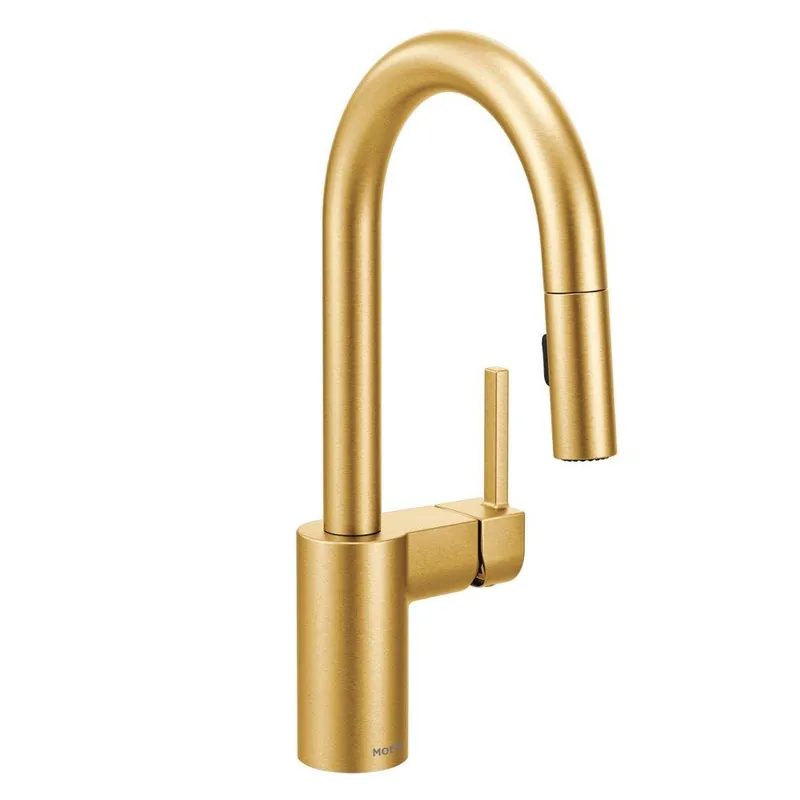 Moen 5965BG Align Single Handle Bar Faucet in Brushed Gold