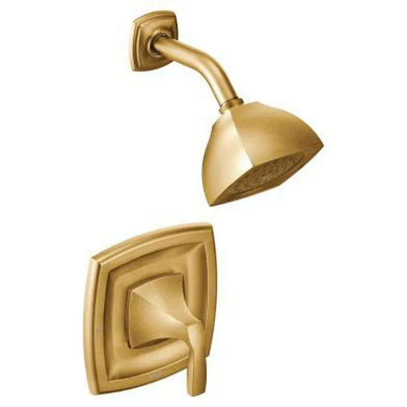 Moen T2692BG Voss One Handle Single Function Shower Faucet in Brushed Gold Trim Only