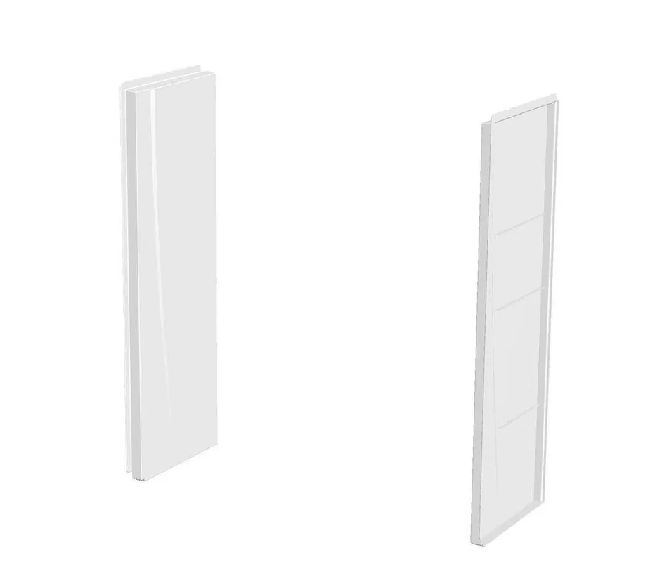 Swan VP2462CSW.010 Veritek Pro 24 x 24 x 62 in. Tub & Shower Wall in White