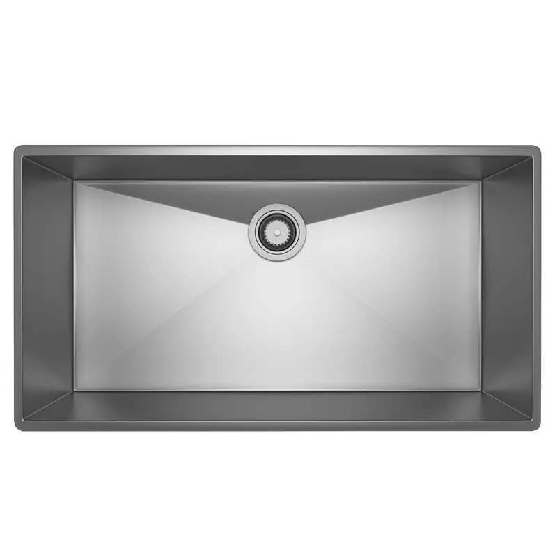 ROHL RSS3318SB Lombardia 34-1/2 x 19-1/2 in. No Hole Stainless Steel Single Bowl Dual Mount Kitchen Sink