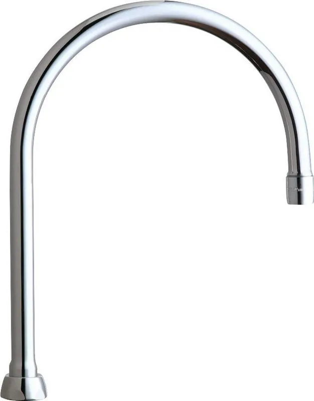 Chicago Faucets GN8AE35JKABCP Gooseneck Spout in Polished Chrome