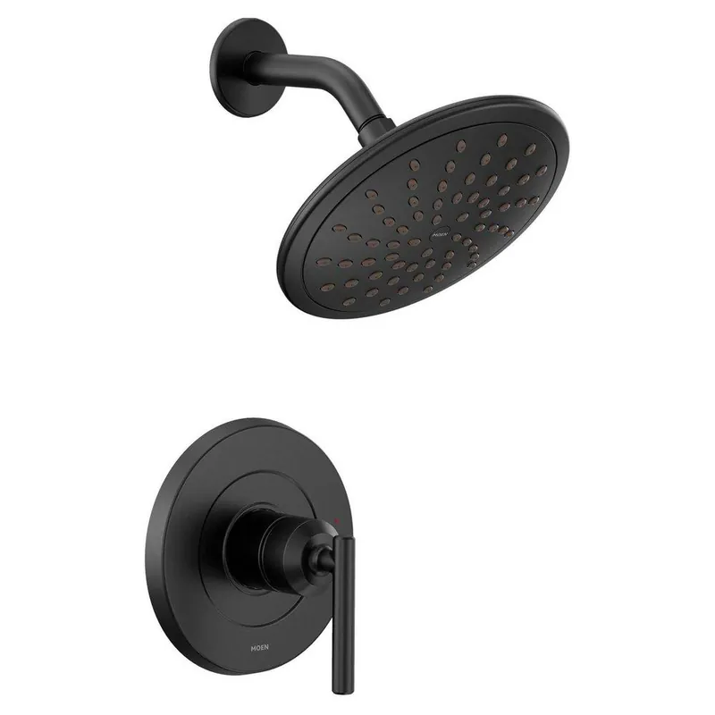 Moen UT3002EPBL Gibson One Handle Single Function Shower Faucet in Matte Black (Trim Only)