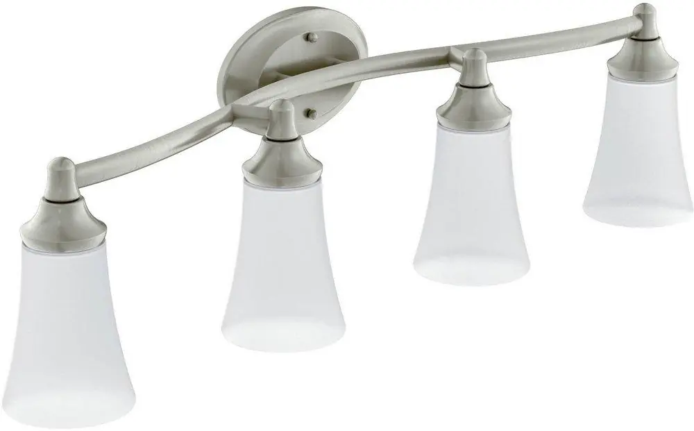 Moen YB2864BN Eva 100W 4-Light Medium Bracket Fixture in Brushed Nickel