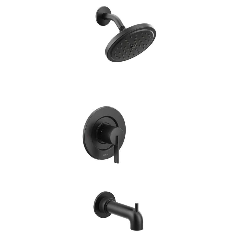 Moen T2263EPBL Cia One Handle Single Function Bathtub & Shower Faucet in Matte Black (Trim Only)
