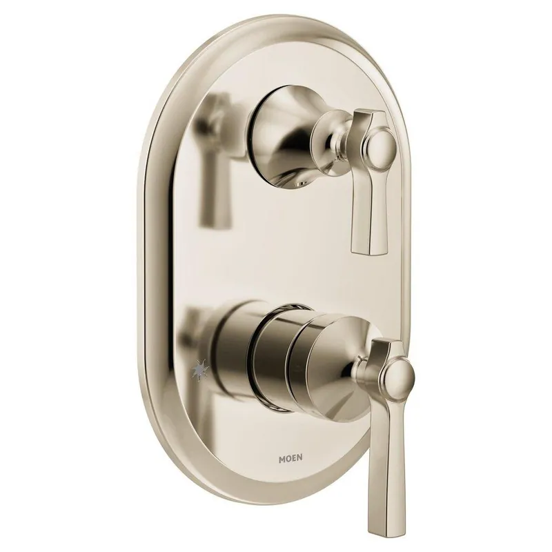 Moen UTS2411NL Flara Two Handle Diverter Valve Trim in Polished Nickel