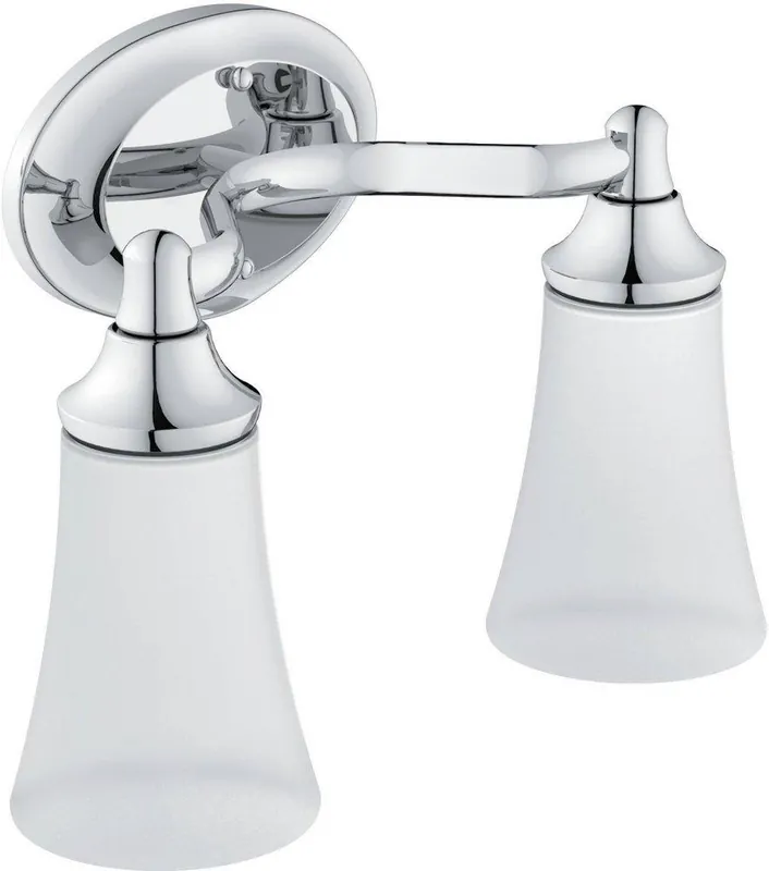 Moen YB2862CH Eva 100W 2-Light Medium Bracket Fixture in Polished Chrome