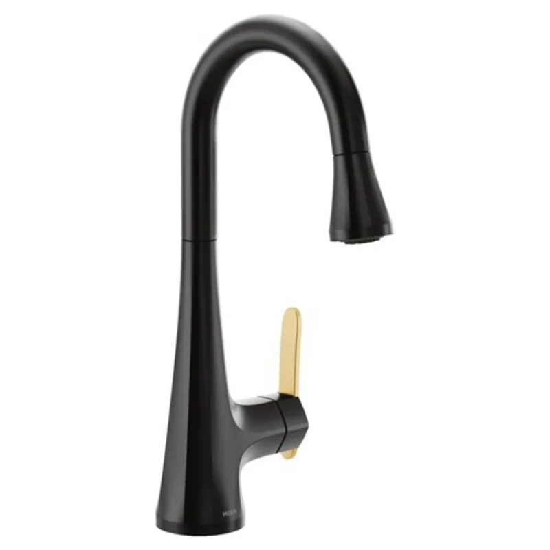 Moen S6235BL Colinet Single Handle Pull Down Bar Faucet