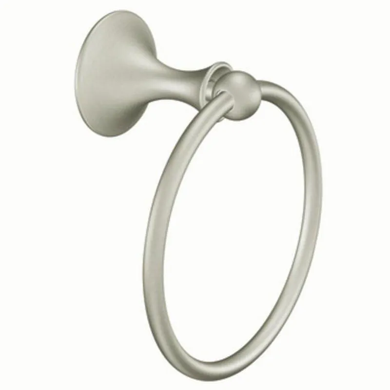 Moen DN7786BN Lounge Round Closed Towel Ring in Brushed Nickel