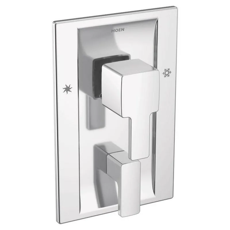 Moen TS2710 90 Degree Two Handle Pressure Balancing Valve Trim in Polished Chrome