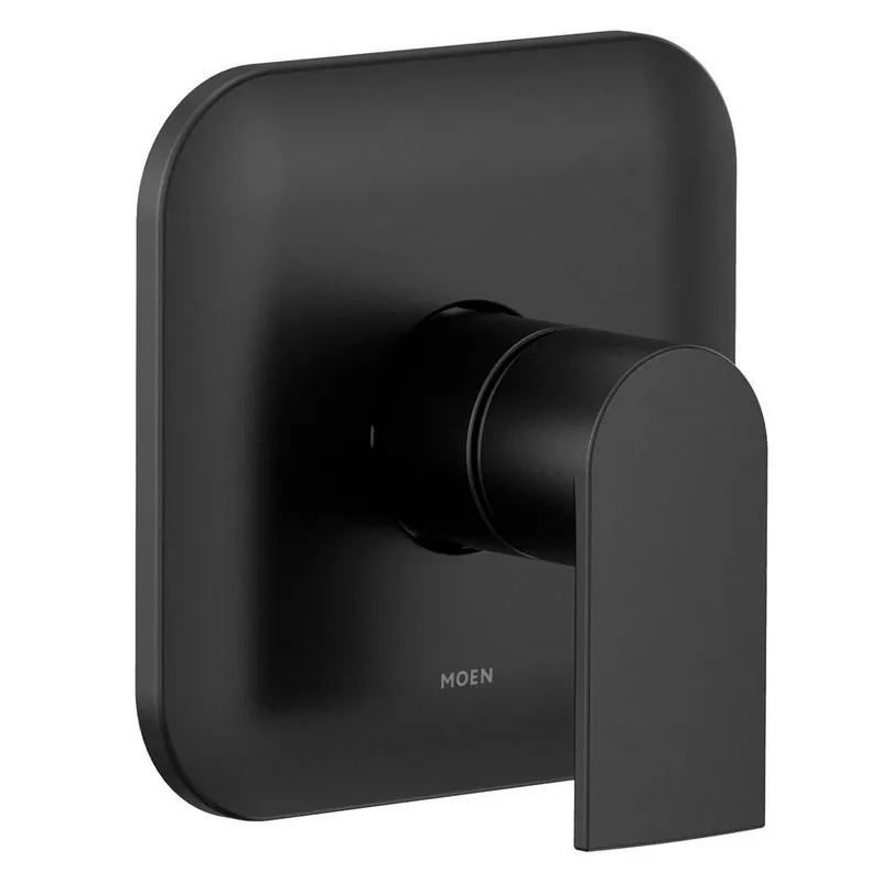 Moen UT2471BL Genta LX M-CORE 2-Series 1-Handle Shower Trim Kit in Matte Black